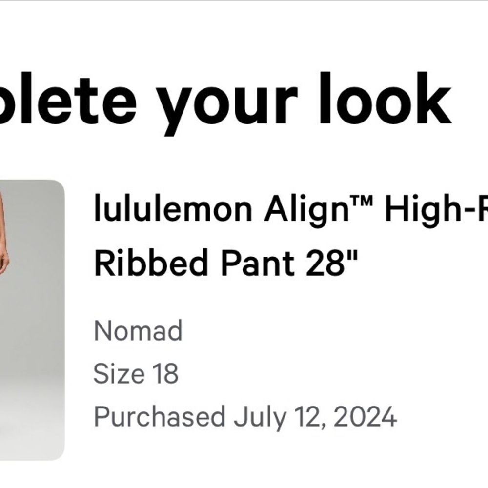 lululemon athletica Align High-Rise Ribbed Pant in Nomad